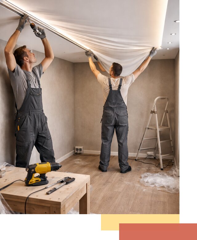 Монтаж натяжного потолка с подсветкой в Горячем Ключе цена и сроки