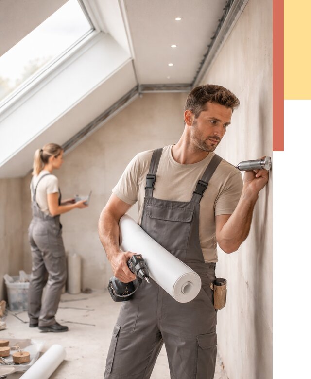 Монтаж натяжного потолка на мансарде в Горячем Ключе от 3617 руб. | ОТДЕЛОЧНИК-Грч