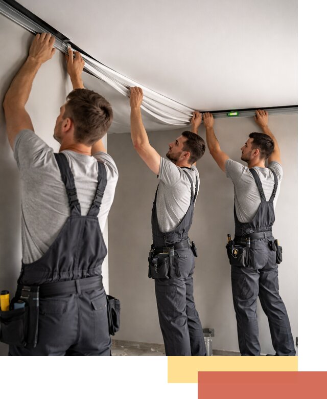 Теневые натяжные потолки в Горячем Ключе: монтаж и отделка быстро и качественно