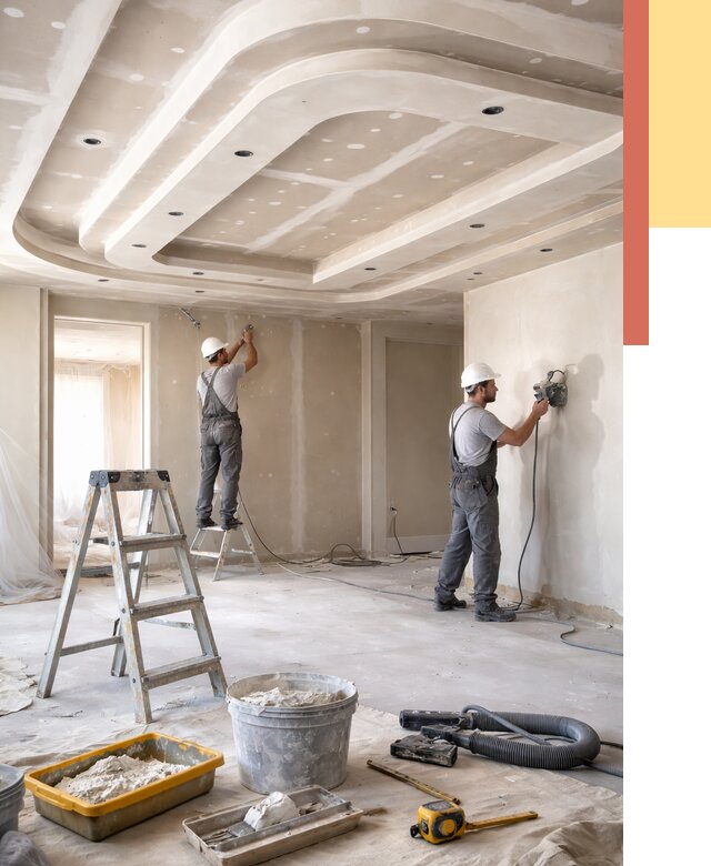 Многоуровневый потолок из гипсокартона в Горячем Ключе от 775 руб. под ключ | ОТДЕЛОЧНИК-Грч