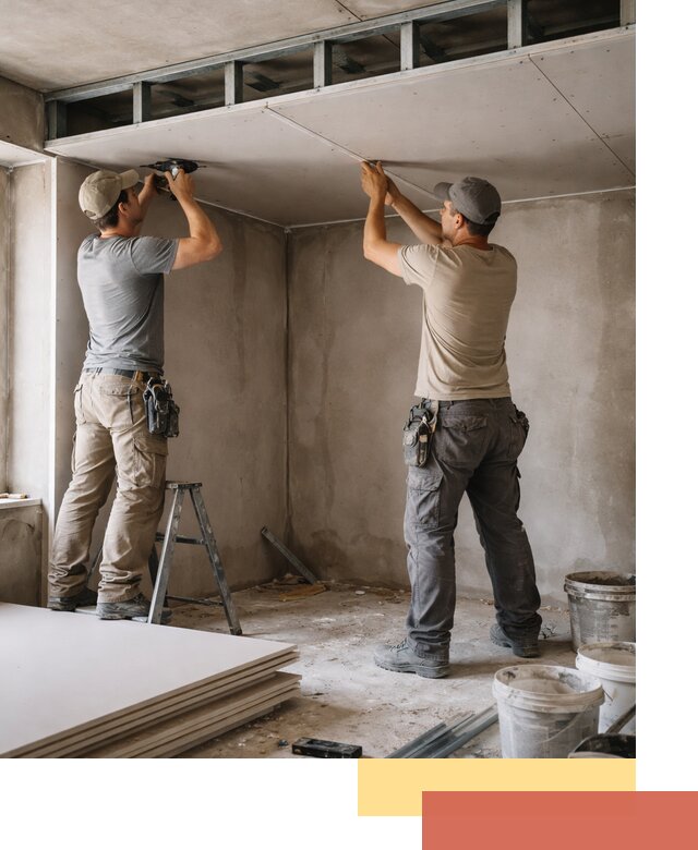 Короб из гипсокартона на потолке под ключ в Горячем Ключе