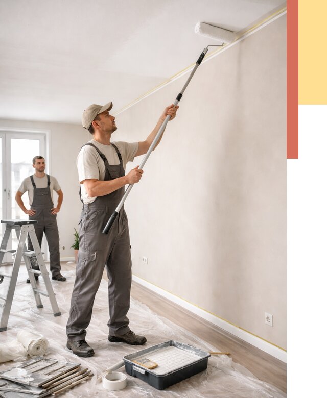 Покраска потолка из гипсокартона в Горячем Ключе от 4650 руб./м2 — услуги под ключ | ОТДЕЛОЧНИК-Грч