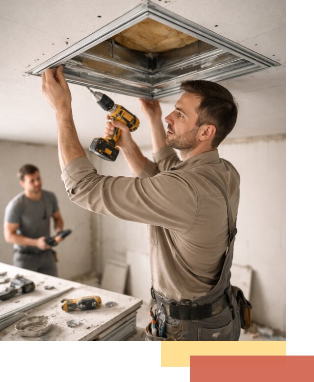 Монтаж люка в потолок из ГКЛ в Горячем Ключе