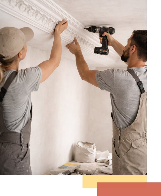 Профессиональный монтаж лепнины на потолок в Горячем Ключе