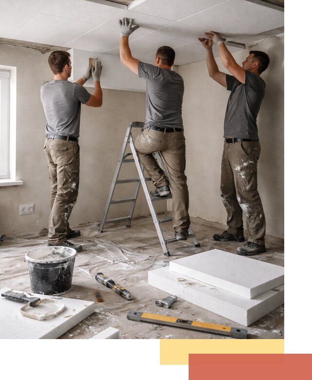 Утепление потолка пенопластом в Горячем Ключе быстро и качественно