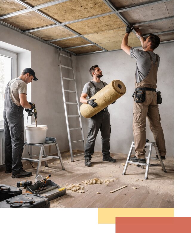 Шумоизоляция потолка в Горячем Ключе: профессиональный монтаж и отделка