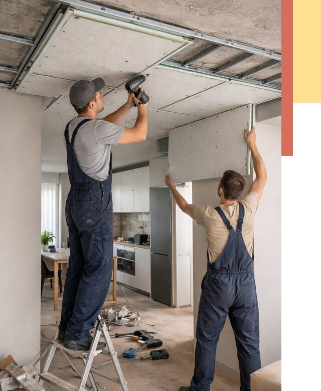 Шумоизоляция потолка панелями зипс в Горячем Ключе от 1912 руб. под ключ | ОТДЕЛОЧНИК-Грч